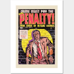 Vintage Crime Comic Book / Crime Must Pay The Penalty Posters and Art